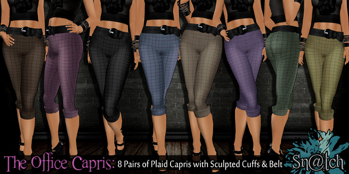 :::Sn@tch The Office Capris:::