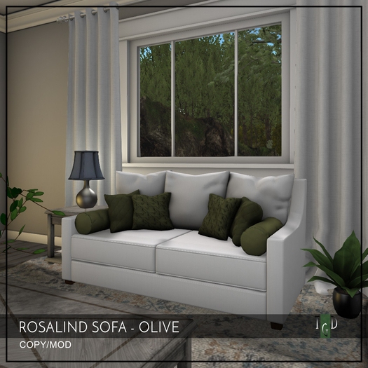 ~The Green Door~ Rosalind Sofa - Olive - PG