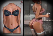 (*<*) 1313 Jacqueline Bra & Panties - Cobalt