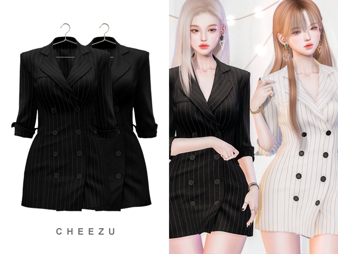 cheezu. esther blazer : black