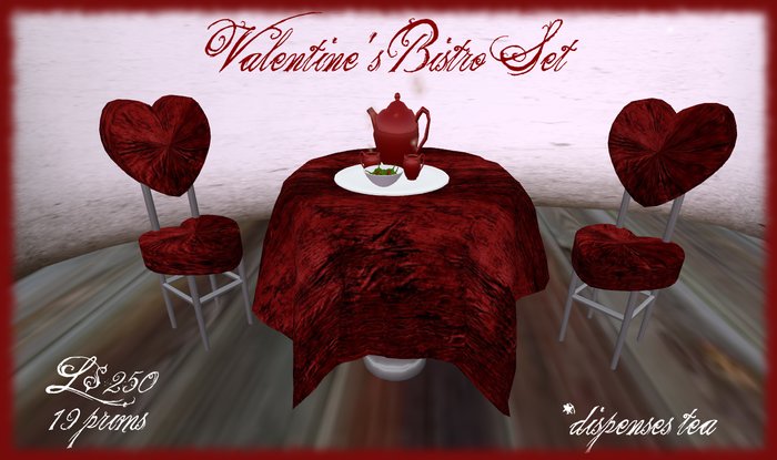Eternal Blessings Valentine's Bistro Set (Boxed)
