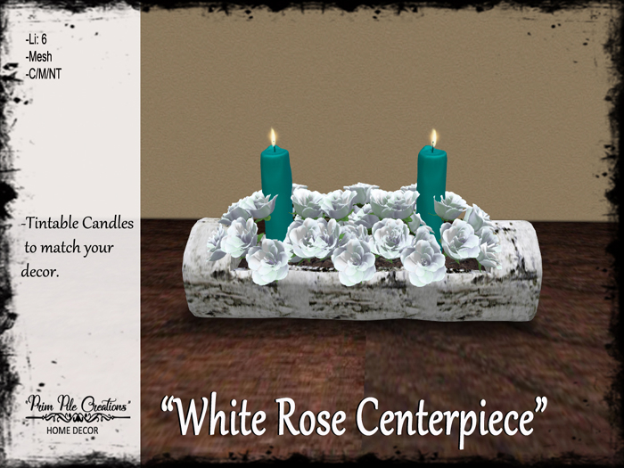 ~PPC~ White Rose Centerpiece  