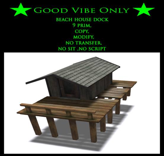 Beach house dock