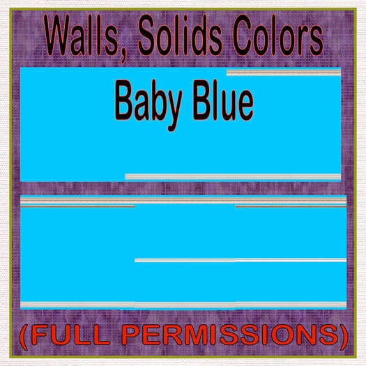 FP, Wall Interior Solids Baby Blue Wall Rails 0-5