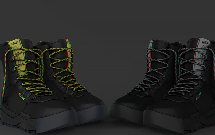 //O. R13 BOOTS /BLKG