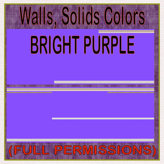 FP, Wall Interior Solids Bright Purple Wall Rails 0-5