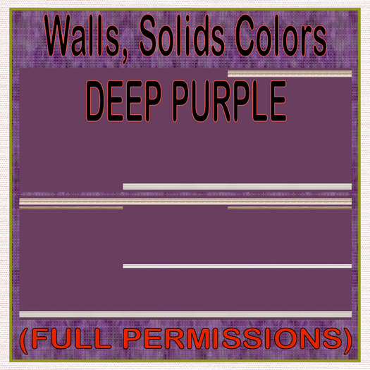 FP, Wall Interior Solids Deep Purple Wall Rails 0-5