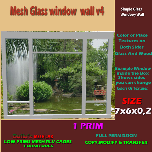 Mesh Glass window  wall v4-FULL PERMISSION-