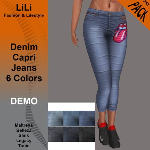 LiLi - Denim Demo Capri Jeans