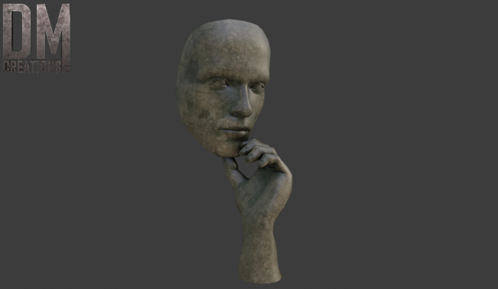 Thinker statue Full Perm Mesh