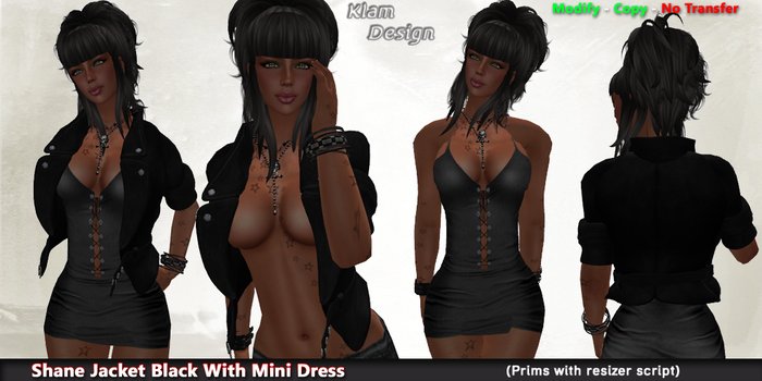 Shane Jacket Black - Klam Design PROMO WEEK DISCOUNT