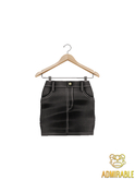 Admirable- Denim Skirt (Black)
