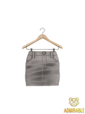 Admirable- Denim Skirt (Grey)