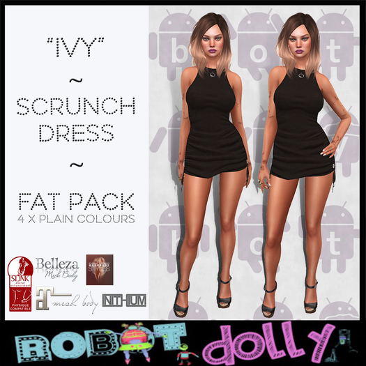 RD - Ivy - Scrunch Dress - Fat Pack - Plain