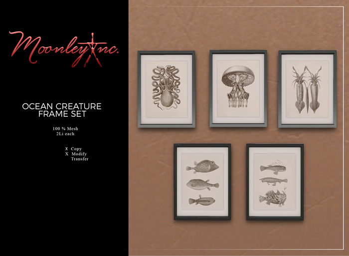 Moonley Inc. - Ocean Creature Frame Set
