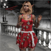 (*<*) 1313 Tabitha Dress - Poinsettia Red
