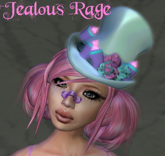 Jealous Rage Cupcake Tophat Teal Boxed