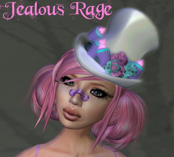 Jealous Rage Cupcake Tophat White Boxed
