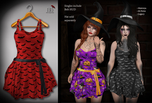(*<*) 1313 Tabitha Dress - Batty Scarlet