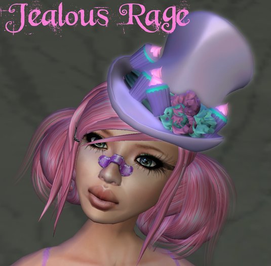Jealous Rage Cupcake Tophat Purple Boxed