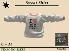 Sweat-Top wh pink- BBY