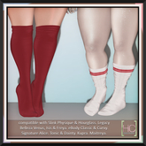 [HC] Presley Cherry Socks for Inithium, Maitreya, Legacy, Slink, Belleza, Tonic, Signature & eBody