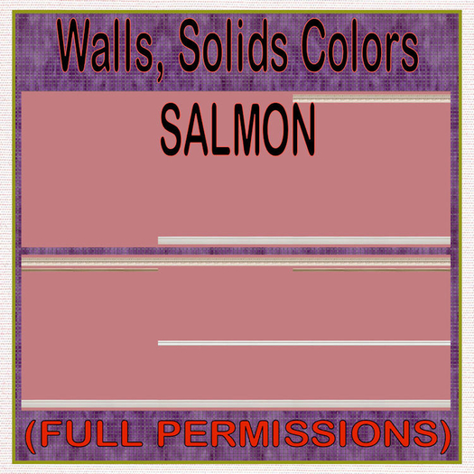 FP, Wall Interior Solids Salmon Wall Rails 0-5