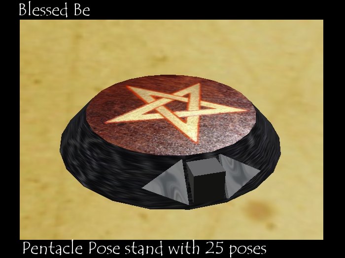 YBB Female Wiccan pentacle 25 pose stand - ON SALE