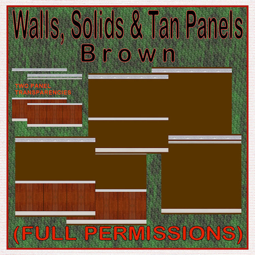 FP, Wall Interior Solids Tan Panel Rails 5 Brown