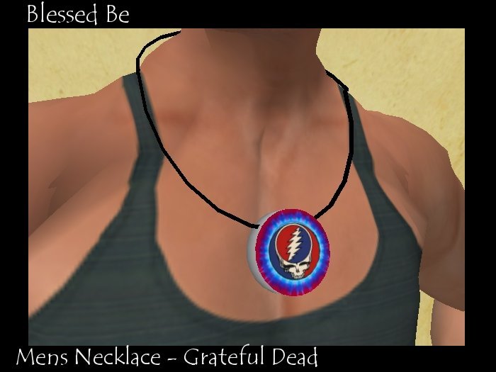 YBB Mens Necklace - grateful dead - ON SALE 