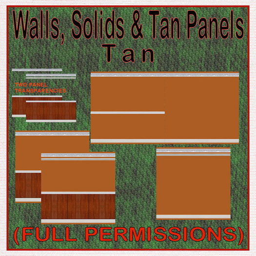 FP, Wall Interior Solids Tan Panel Rails 5 Tan Wall