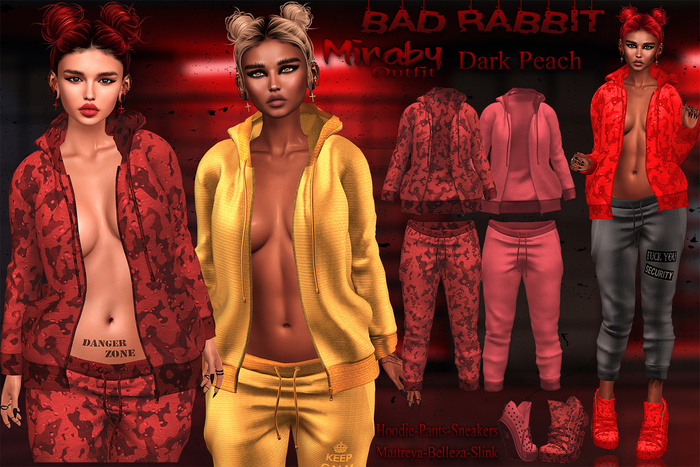 .:Bad Rabbit:. Miraby Outfit Dark Peach