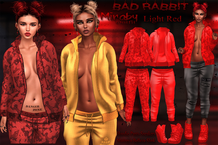 .:Bad Rabbit:. Miraby Outfit Light Red