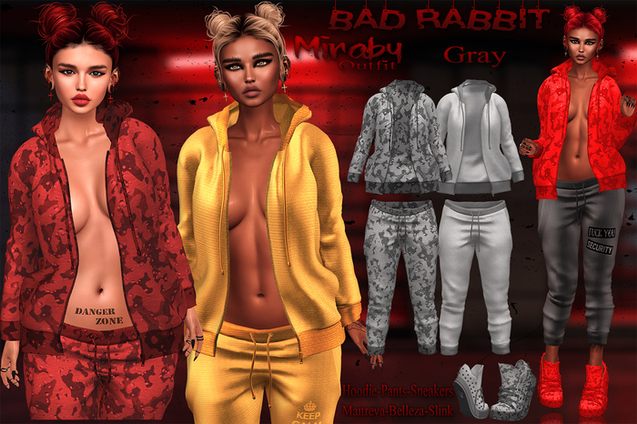 .:Bad Rabbit:. Miraby Outfit Gray