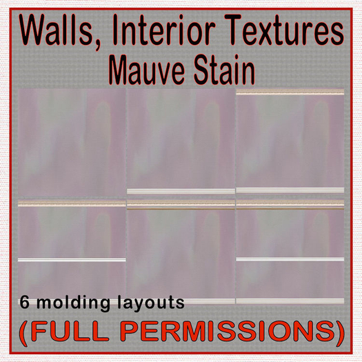 FP, Wall Interior Textures Mauve Stain Wall Rails 0-5