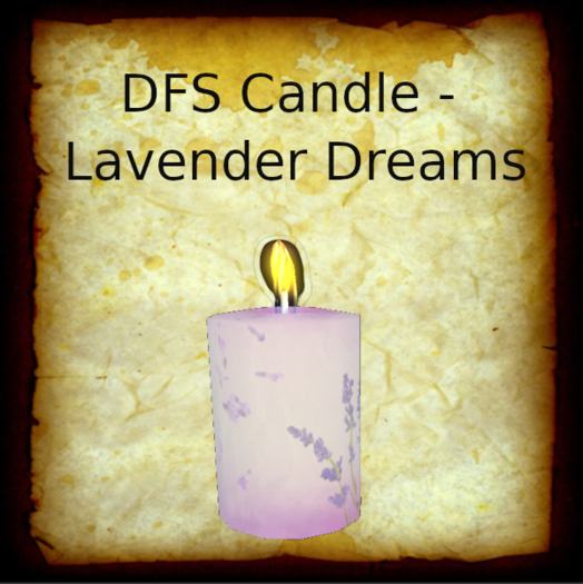 DFS Candle - Lavender Dreams Texture