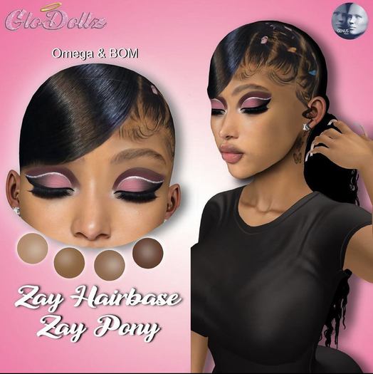 GD// Zay Hairbase & PonyTail