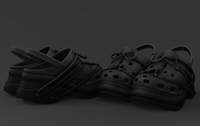 //O.  RUBYROSE 'JUSTLOVE' /BLACK CROCS