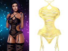 Pepper Ripped Top [Lemon Yellow] - Maitreya (+Petite) • Legacy