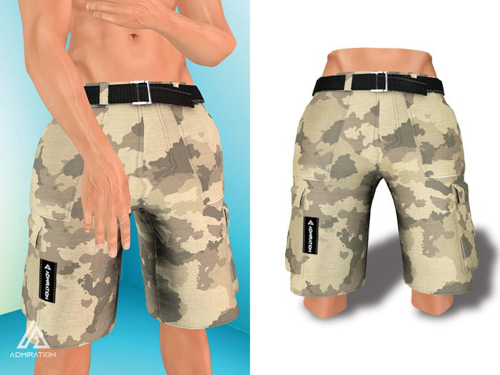 Admiration - Desert Camo Cargo Shorts Jake Gianni (unpack me)
