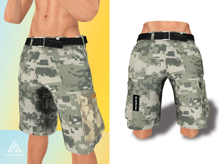 Admiration - Digi Camo Cargo Shorts Jake Gianni (unpack me)