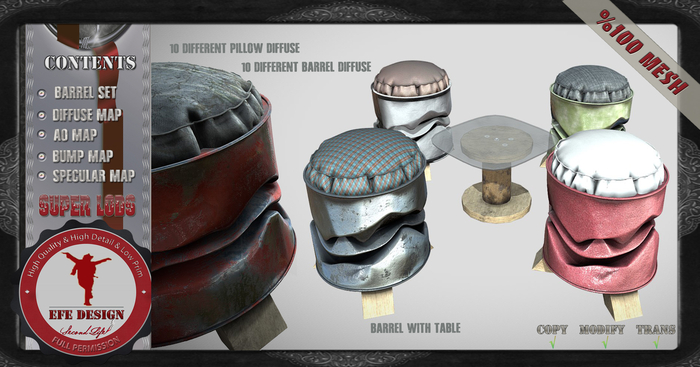 Barrel Set Full Permission Efe Design 