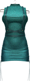 AQUA GLITTER Hip Laced Dress w Harness