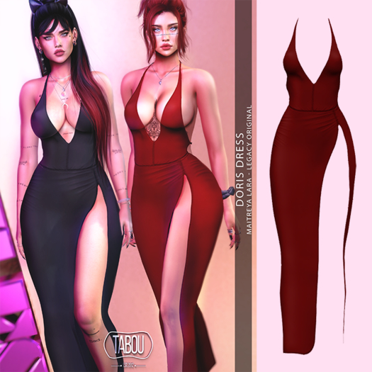 TABOU. Doris Dress -Red