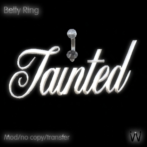 ~WC~ Belly Ring "Tainkted"