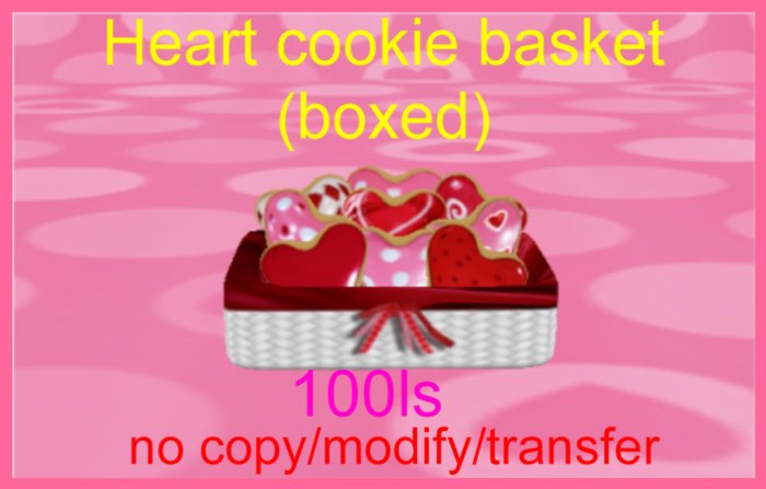 heart cookie basket(boxed)