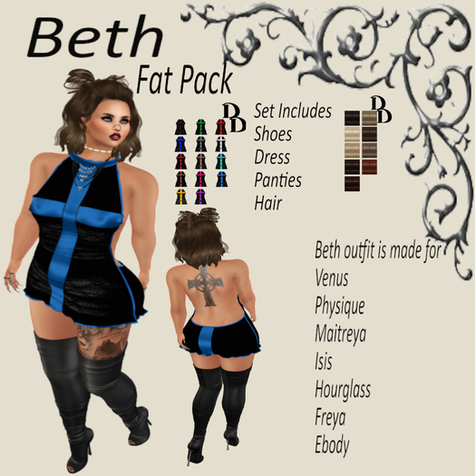 DD Beth Outfit Fat pack ( add)