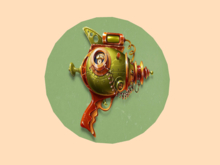 Steampunk Wall Plaque-Ray Gun