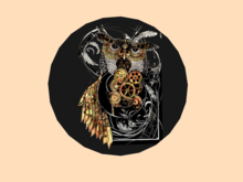 Steampunk Wall Plaque-Owl
