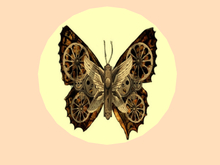 Steampunk Wall Plaque-Butterfly